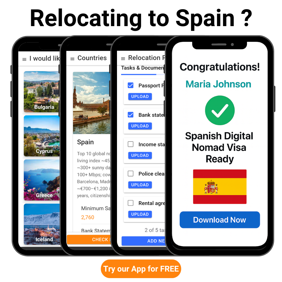 Activities International app – relocate to Spain